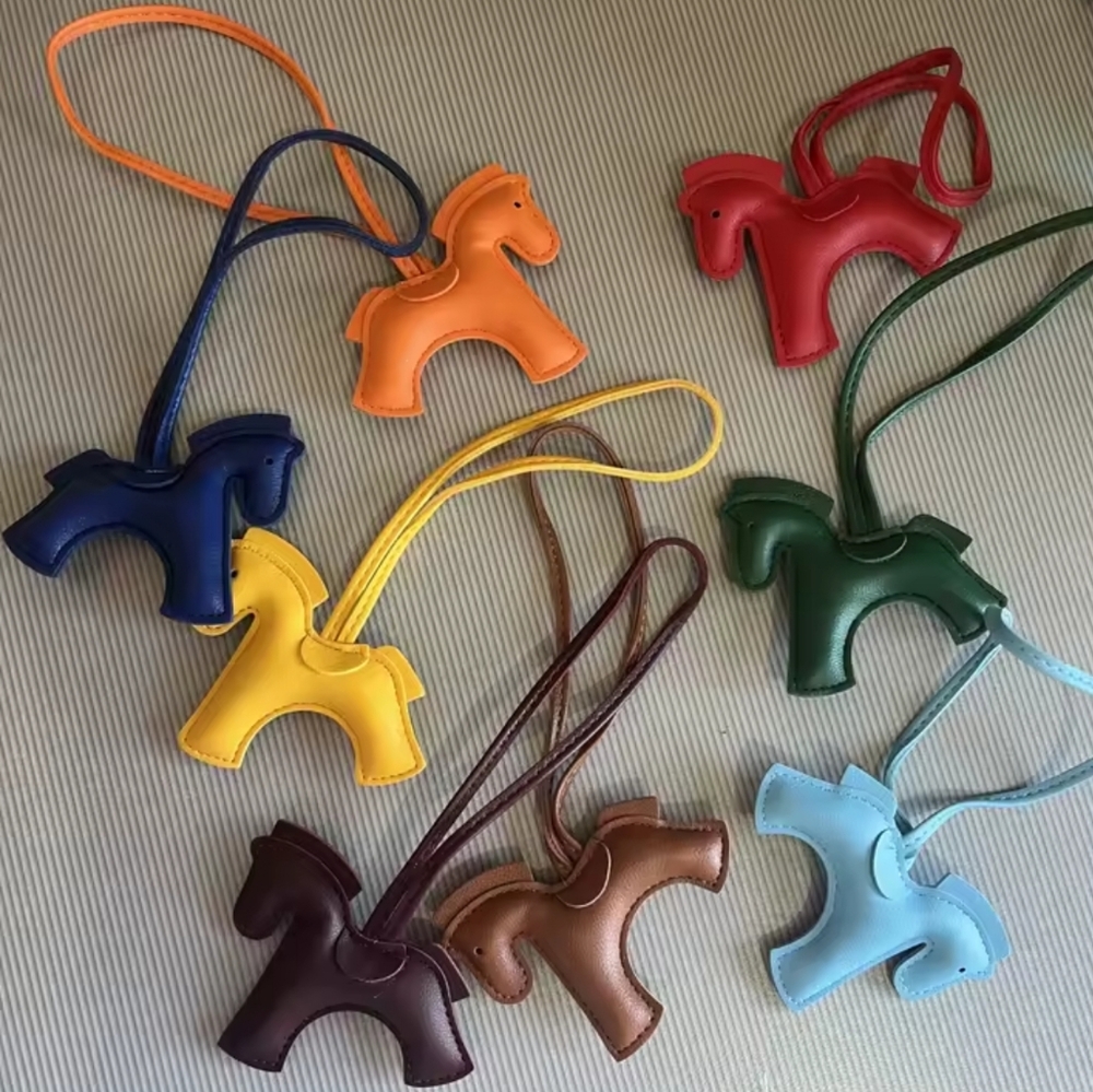 Leather Horse Bag Charms